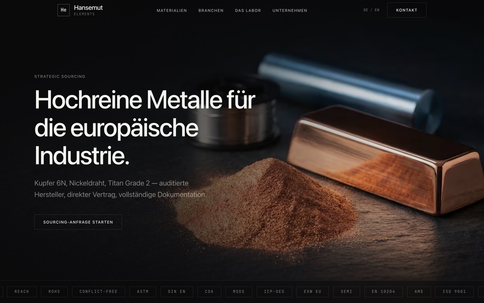Startseite von Hansemut Elements